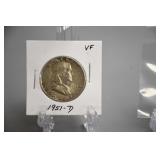 1951 D Benjamin Franklin Half Dollar