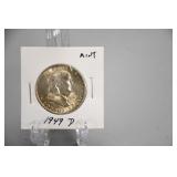 1949 D  Benjamin Franklin Half Dollar