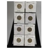 8 Buffalo Nickels
