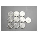 10 1971 Eisenhower Dollars