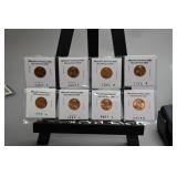 8 Uncirculated Lincoln Cents