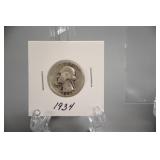 1934 Washington Quarter