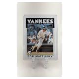 1986 Topps Don Mattingly Card