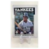 1986 Topps Rickey Henderson Card