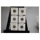 6 Uncirculated Jefferson Nickels