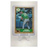 1987 Topps Mark McGwire Rookie Card