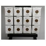 2 Sheets of 6 Old Wheat Cents