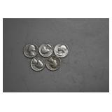 5 Washington Quarters