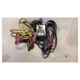 2 Pairs Of Jumper Cables And Napa Battery Charger
