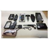 5 knives and A Sharpener