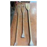 3 Wooden Paddles