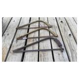 3 Vintage Buck Saws