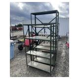 2 Metal Shelving Units