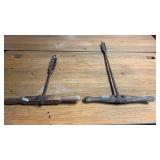 2 Antique Hand Drill Bits