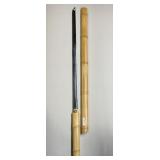 Stainless Sword W/Bamboo Handle and Sheath