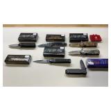 6 Tactical Knives and Sharpener