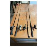4 Fishing Poles