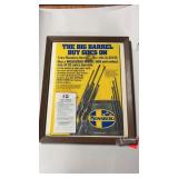 Mossburg Barrel Ad Mounted to Frame