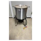 Roasting Steel Pot With Burner