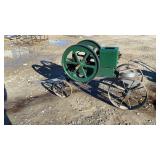 Vintage Hit And Miss Motor On Steel Wheeled Frame