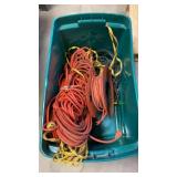 Tote Of Various Electrical Cords
