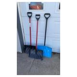 3 Snow Shovels
