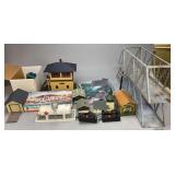 Model Train Set Bridges And Buildings