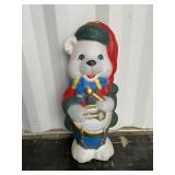 Christmas Drummer Bear Blow Mold