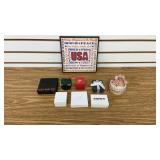 Empty Jewelry Gift Boxes & U.S.A. Decor