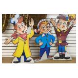 Snap,Crackle And Pop Card Board Ad Figures