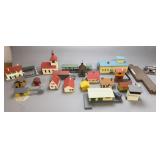 Assortment Of Model Train Decorations
