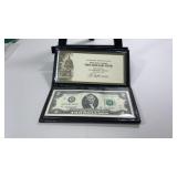Two Dollar Note in Wallet Holder
