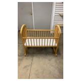 Wooden Rocking Baby Crib