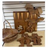 Wood- Game Board, Bears, Welcome, Baskets