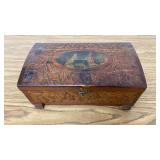 Wooden Jewelry Box w/ Prayer Books