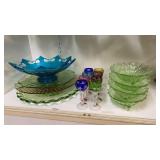 Assorted Colorful Glassware