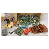 Assortment Of Plastic Military Figurines