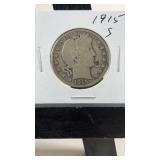 1915-S Barber Half