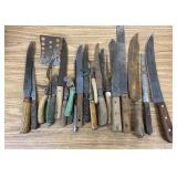 Antique Kitchen & Butcher Knives