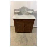 Marble Top Wooden Wash Stand