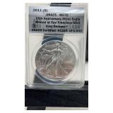 2011-S 25th Anniversary Silver Eagle