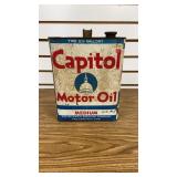 2 Gallon Capitol Motor Oil Can