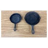 2 Martin Cast Iron Skillets