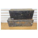 2 Vintage Wooden Boxes
