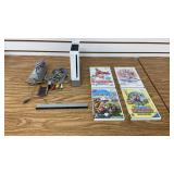 Japanese Nintendo Wii w/ Cables & 4 Games