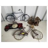 Metal Decorations,Bikes and House