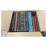 Box Of Record Albums w/ Records