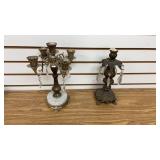 2- Antique Candlestick Holders