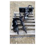 8 And 12 Inch Augers W/Drive For Mini Skid Steer