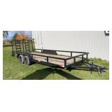 2025 7ï¿½x20ï¿½ World Wide Tandem Axle Utility Trailer